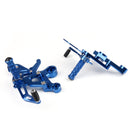 Conjunto traseiro de alumínio pedal apoio para os pés para yamaha MT-09 FZ-09 2014-2016 genérico