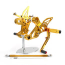 Conjunto de apoio para os pés traseiro ajustável de corrida para Yamaha MT-09 FZ-09 2014 Generic