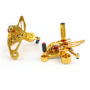 Conjunto de apoio para os pés traseiro ajustável de corrida para Yamaha MT-09 FZ-09 2014 Generic