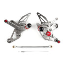 Conjunto de apoio para os pés traseiro ajustável de corrida para Yamaha MT-09 FZ-09 2014 Generic