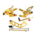 Sistema de apoio para os pés ajustável sistema de apoio para os pés para yamaha MT-10 fz10 2017-2019 genérico