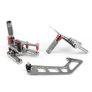 Sistema de apoio para os pés ajustável sistema de apoio para os pés para yamaha MT-10 fz10 2017-2019 genérico