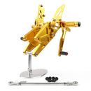 Conjunto de apoio para os pés traseiro ajustável para suzuki sv650/s 2016-2019 genérico