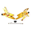 Conjunto de apoio para os pés traseiro ajustável para suzuki sv650/s 2016-2019 genérico