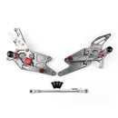 Conjunto de apoio para os pés traseiro ajustável para suzuki sv650/s 2016-2019 genérico