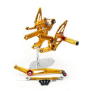 Sistema de apoio para os pés ajustável da motocicleta para yamaha yzf r6 2020 genérico