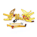 Sistema de apoio para os pés ajustável da motocicleta para yamaha yzf r6 2020 genérico