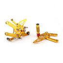 Sistema de apoio para os pés ajustável da motocicleta para yamaha yzf r6 2020 genérico