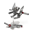 Sistema de apoio para os pés ajustável da motocicleta para yamaha yzf r6 2020 genérico