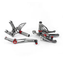 Sistema de apoio para os pés ajustável da motocicleta para yamaha yzf r6 2020 genérico