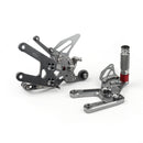 Sistema de apoio para os pés ajustável da motocicleta para yamaha yzf r6 2020 genérico