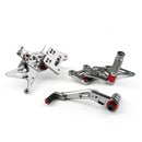 Apoio para os pés traseiro apoio para os pés para Suzuki GSXR1000 GSXR 1000 17-23 Genérico