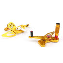 Apoio para os pés ajustável CNC sistema de apoio para os pés adequado para 2016-2019 Kawasaki Z125 Generic