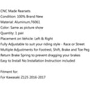 Apoio para os pés ajustável CNC sistema de apoio para os pés adequado para 2016-2019 Kawasaki Z125 Generic