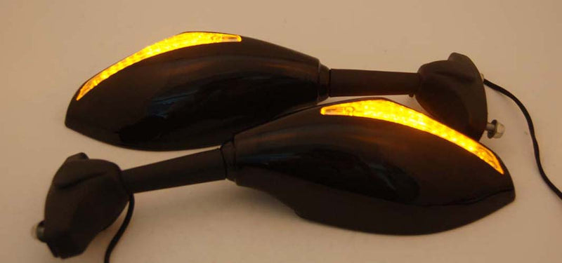 Universal Moto LED blinkers spegel för Honda Kawasaki Suzuki Yamaha Ducati