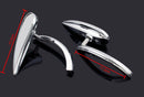 Spegel teardrop krom lämplig för Honda Suzuki Kawasaki Victory Harley Generic