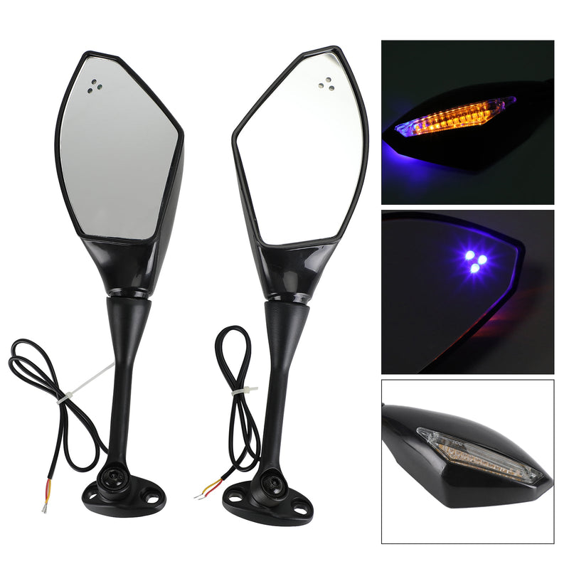 Honda 2003-2008 CBR600RR 04-08 CBR1000RR Espejos retrovisores con señales de giro LED