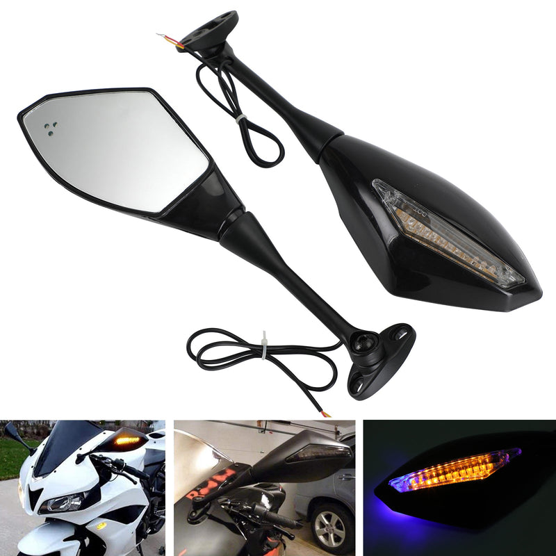 Honda 2003–2008 CBR600RR 04–08 CBR1000RR Rückspiegel mit LED-Blinkern