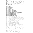 1 par motorcykel bakspejle til Honda CB 400 SS VT 750 CBF 500 04-05 Generisk