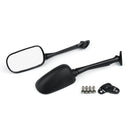 Pair Black Motorcycle Rearview Side Mirrors For Honda CBR250 11-12 CB1300S 03-12