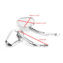 Motocicleta com espelho retrovisor diamante adequado para Harley Cruiser Touring Generic