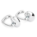 Paar M8 M10 Retro L-Bar Runde Spiegel für Cafe Racer Bobber Custom Motorrad Generic