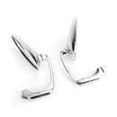 Paar M8 M10 Retro L-Bar Rückspiegel für Cafe Racer Bobber Custom Bobber Generic