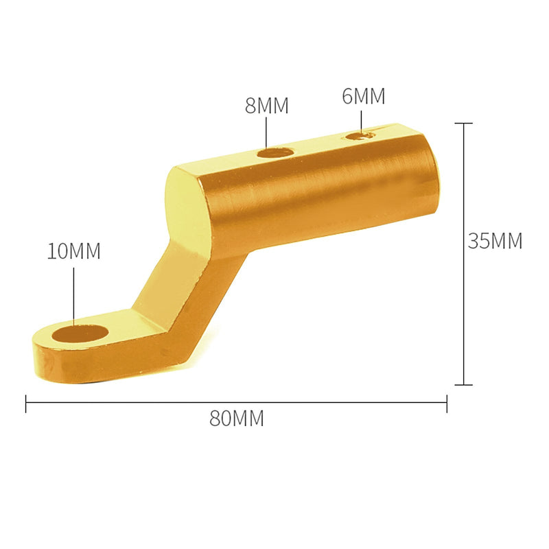 M6/M8 UNIVERSAL motocicleta espelho extensor luz extensor espaçador extensão adaptador genérico