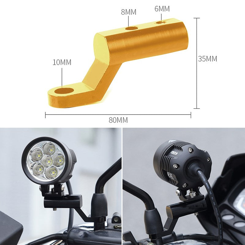 M6/M8 UNIVERSAL motocicleta espelho extensor luz extensor espaçador extensão adaptador genérico