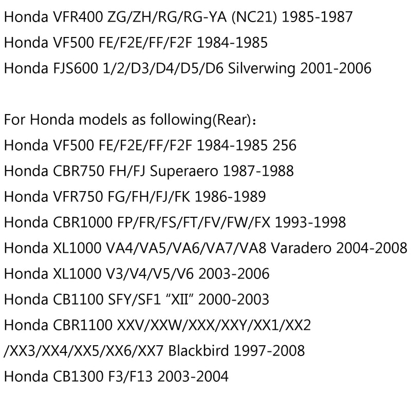 Etu/takajarrulevy Honda CBR250 NS250 FE VFR400 FJS600 VFR750 CBR750 F3 Generic