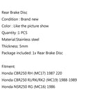 Bakre bromsskiva till Honda CBR250 MC17/MC19 NSR250 MC18/MC19 CBR400 NS250 Generic