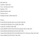 Bakre bromsskiva till Honda NSS250 EX 5/6 AX 5/6 05-06 CB-1 CB 500/700/900 Generic