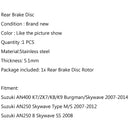 Bremsscheibe hinten für Suzuki AN400 K7/ZK7/K8/K9 AN250 8 Skywave SS Typ M/S Generic