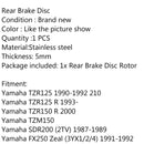 Bremsscheibe hinten für FZR250 R1-Z 250 SDR200 SRX600 SZR660 TDR250 TZR250/125 Generic