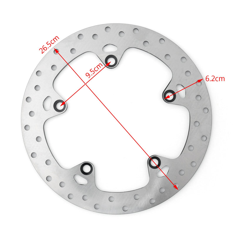 Bremseskive bak for BMW F650GS F700GS F800GS/GT/R/S/ST R1200GS/RT/ST HP2 Generisk