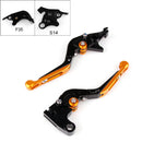 Alavancas de embreagem de freio extensíveis e dobráveis ​​ajustáveis ​​para Suzuki GSXR1000 2007-2008 genérico
