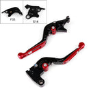 Alavancas de embreagem de freio extensíveis e dobráveis ​​ajustáveis ​​para Suzuki GSXR1000 2007-2008 genérico