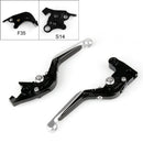Alavancas de embreagem de freio extensíveis e dobráveis ​​ajustáveis ​​para Suzuki GSXR1000 2007-2008 genérico