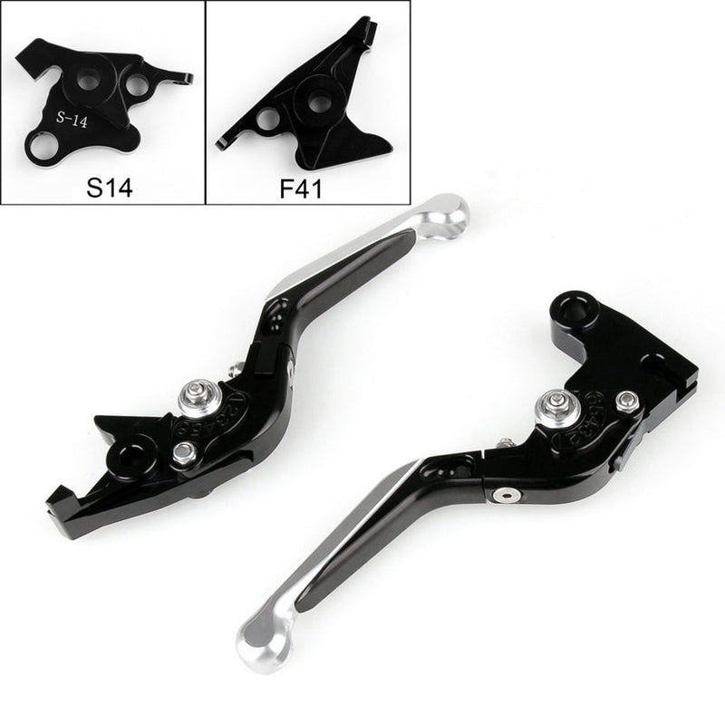 Justerbara hopfällbara utdragbara bromskopplingsspakar för Suzuki GSXR1300 2008-2014 Generic