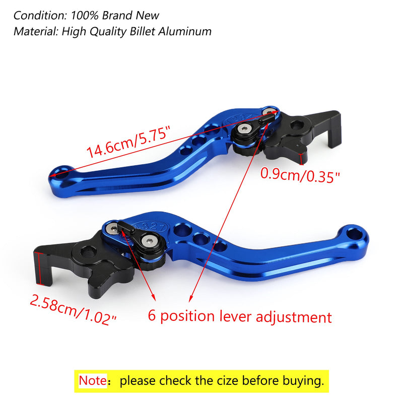 Vänster och höger Motorcykel Aluminium bromskopplingsspakar för NMAX 125/155 2015-2018 Generic