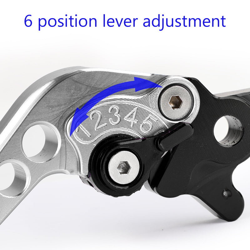 Vänster och höger Motorcykel Aluminium bromskopplingsspakar för NMAX 125/155 2015-2018 Generic