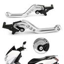 Izquierda&amp;Maneta de freno y embrague derecha de aluminio para motocicleta NMAX 125/155 2015-2018 (Genérica)