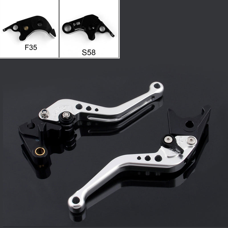 Palancas de embrague de freno cortas para Suzuki GSXR1000 2009-2014 GSXR 600 750 2011-2014 Genérico