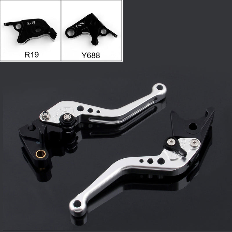 Palancas de embrague de freno cortas para Yamaha YZF 1000 R1 2009-2014 2013 2012 Genérico