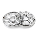 2x Lautsprecherabdeckung Grill 6 3D rund hinten vorne für Harley Davidson Touring Glide Generic