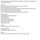 Kylare sidoskyddsdetaljer för Yamaha MT-09 FZ-09 FJ-09 2014 2015 2016 Generic