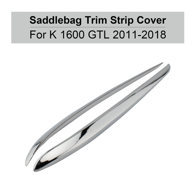 Krom sidopanel Förvaringslåda Plätering Prydnadslist för BMW K1600GTL 2011-2018 Generic