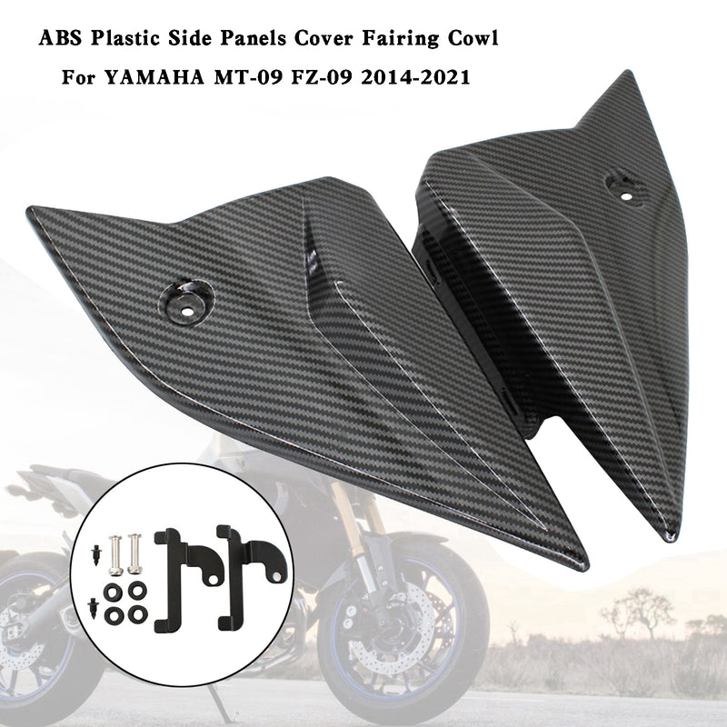 2014-2021 Yamaha MT-09 FZ09 ABS plast sidepaneler deksel kåpe panser karbonfiber