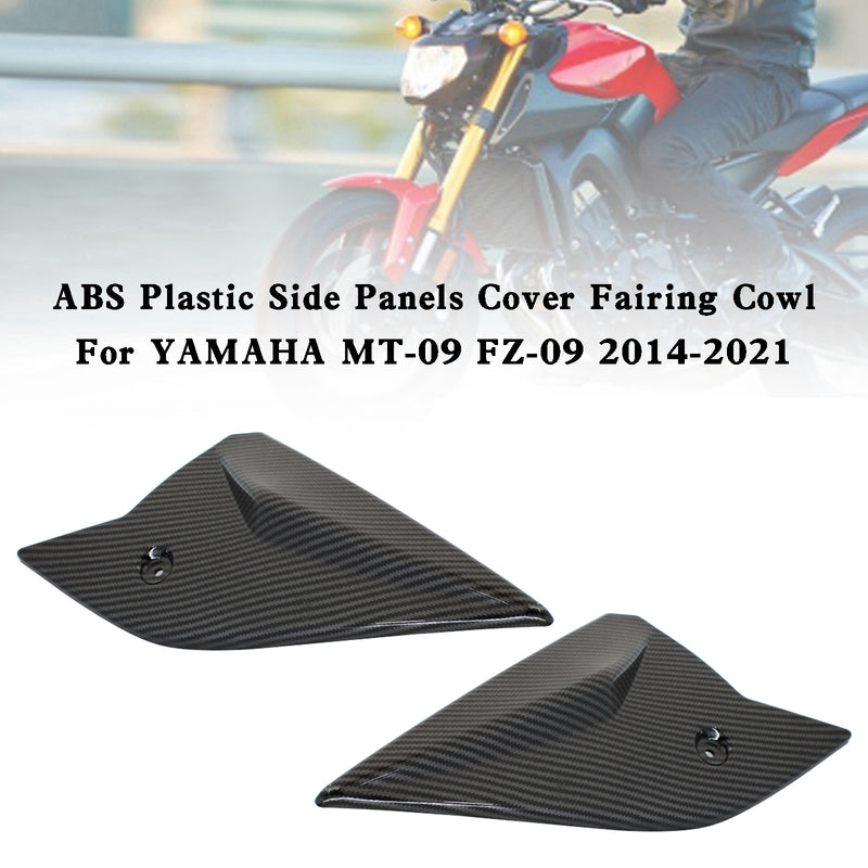 2014-2021 Yamaha MT-09 FZ09 ABS plast sidepaneler deksel kåpe panser karbonfiber