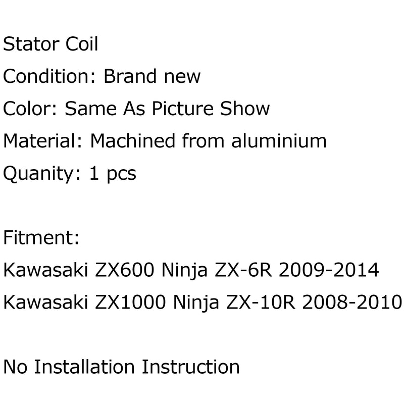 Estator generador apto para Kawasaki ZX 600 R Ninja ZX6R ZX-6R 2008 2009-2017